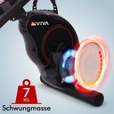 Massa volanica magnetica della cyclette AsVIVA H14 in nero per un movimento fluido e regolare