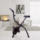 Cyclette ergometro AsVIVA X-Bike H14 in nero nel soggiorno