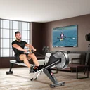 Vogatore AsVIVA RA10 Pro in uso durante l'home training tra le proprie mura domestiche