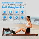 Vogatore ad acqua AsVIVA RA18 Pro con serbatoio dell'acqua WaterPlane in vista d'insieme
