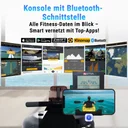 Supporto per tablet sull'AsVIVA RA18 Pro per intrattenimento e app di allenamento durante la vogata