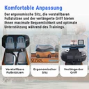 Comodo sedile ergonomico del vogatore ad acqua AsVIVA RA18 Pro per lunghi allenamenti