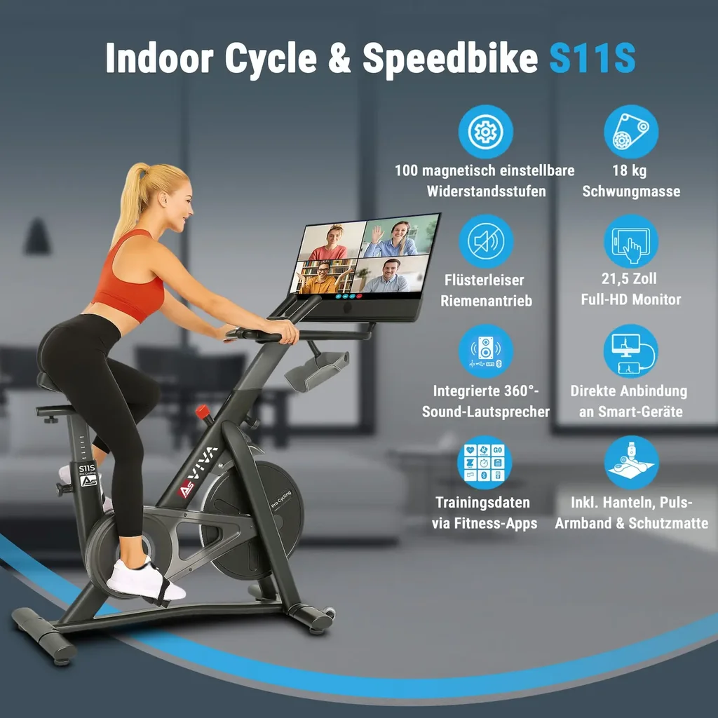 AsVIVA | INDOOR CYCLE Cardio XI Sport bicycle S11 - Vista del prodotto