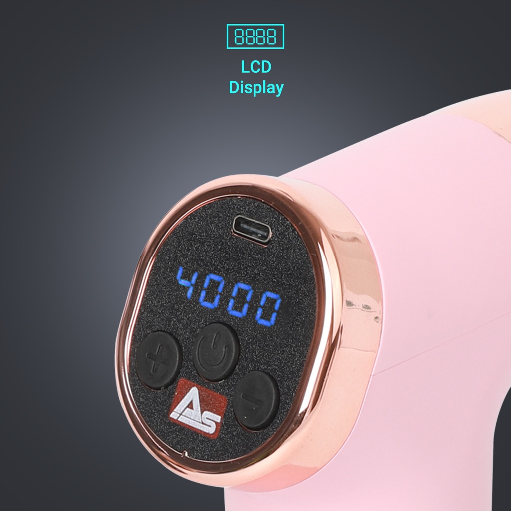 Pistola massaggiante MGN2 rosa – display LCD Pistola massaggiante MGN2 rosa – display LCD
