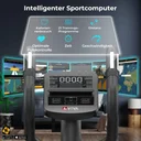Computer da allenamento dell'ellittica AsVIVA C29 Step con numerosi programmi e funzioni di allenamento