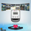 Allenamento interattivo con l'ellittica AsVIVA C16 grazie alla connessione app e ai programmi di allenamento