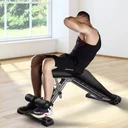 Allenamento addominali sulla panca pesi AsVIVA WB2 in posizione reclinata per addominali forti
