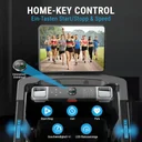 Innovativa manopola per il controllo di velocità e pendenza sul tapis roulant AsVIVA T18 Pro