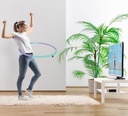 La modella mostra un efficace allenamento addominale con il cerchio hula hoop AsVIVA HH1