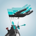 Manubrio regolabile dello AsVIVA Speedbike Power Trainer S8 Pro con presa sicura