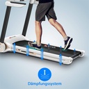 Sistema di ammortizzazione per la superficie di corsa del tapis roulant AsVIVA T211 delicato sulle articolazioni