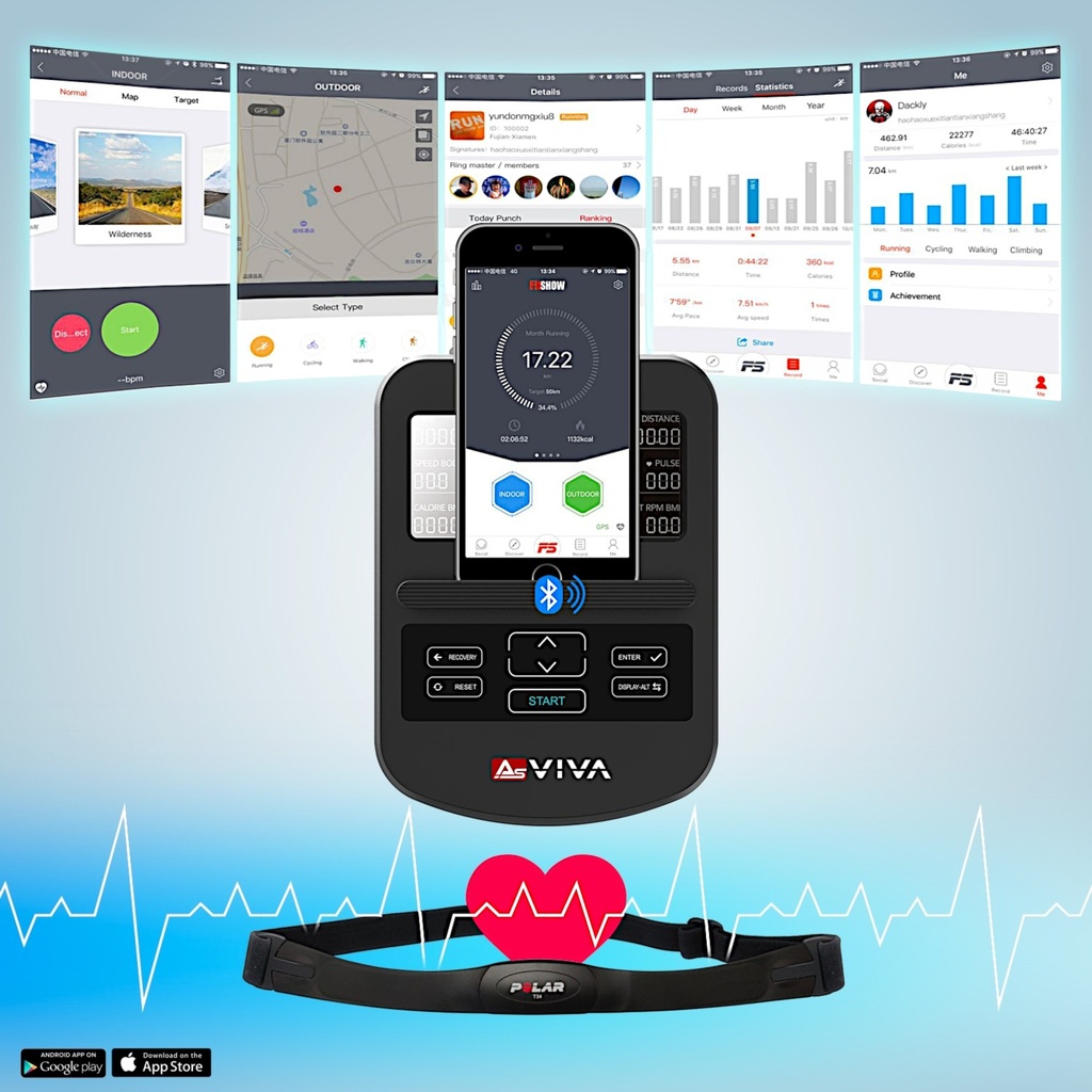 Ergometer Ride H24 – Heimtrainer Fitness Apps