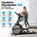 Panoramica delle caratteristiche da palestra dell'ellittica AsVIVA E50 Pro per un'esperienza di allenamento professionale