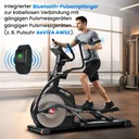 Ricevitore di frequenza cardiaca con bracciale cardio dell'ellittica AsVIVA E50 Pro per una misurazione precisa della frequenza cardiaca