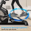 Movimenti ellittici delicati sulle articolazioni dell'ellittica AsVIVA E50 Pro per un movimento naturale