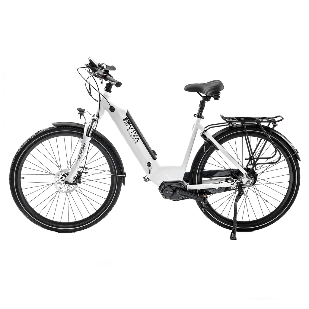 City E-Bike Stadtfalter B14 – 28 pollici – Bianco - Vista prodotto