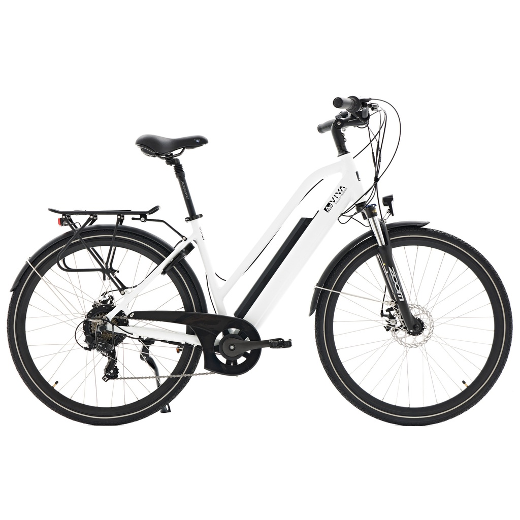 City E-Bike B15 – 28 pollici – Grigio/Bianco (NUOVO, Grigio / Marrone)